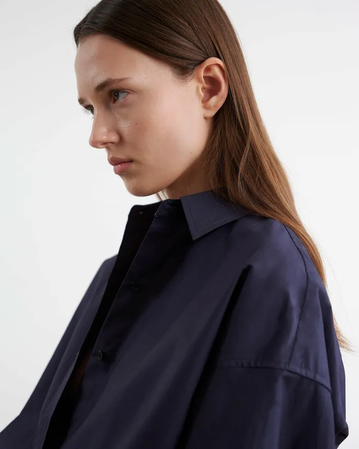 MATTIA SHIRT Navy Women Nili Lotan Tops