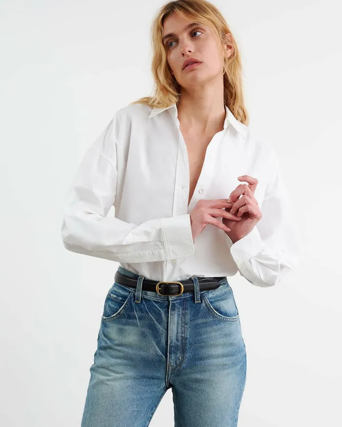 MATTIA SHIRT Navy Women Nili Lotan Tops