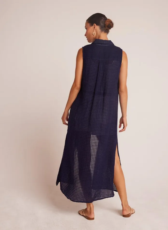 Maxi Dresses Women Bella Dahl Side Slit Duster Dress 8211 Tropic Navy Maxi Dresses Women Bella Dahl Side Slit Duster Dress 8211 Tropic Navy