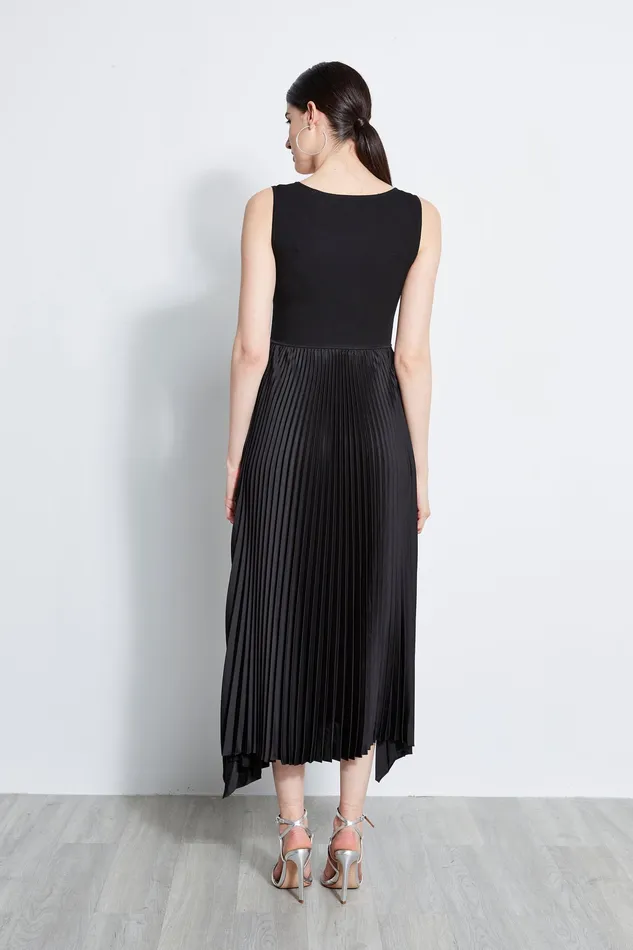 Maxi Dresses Women Elie Tahari Pleated Midi Dress NOIR