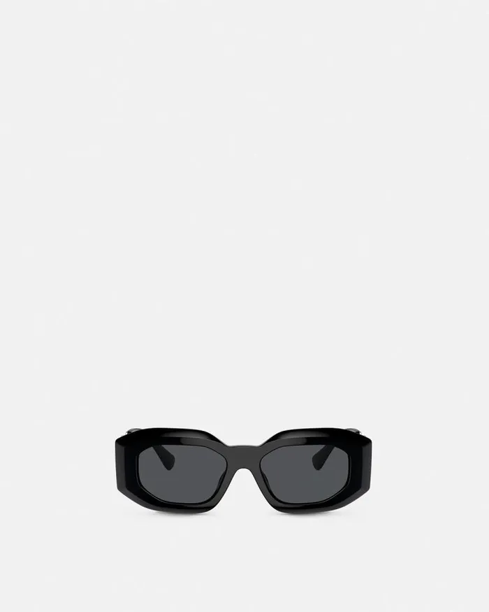 Maxi Medusa Biggie Sunglasses Blacksilver WomenMen Versace Sunglasses