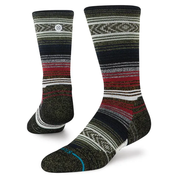 Medium Performance Wool Crew Socks Mid Wool 8211 Blackred MenWomen Stance Crew