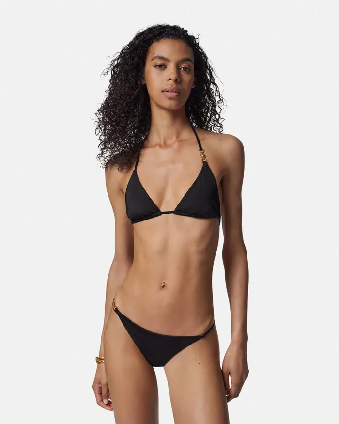 Medusa 03995 Bikini Top Black Women Versace Swimwear