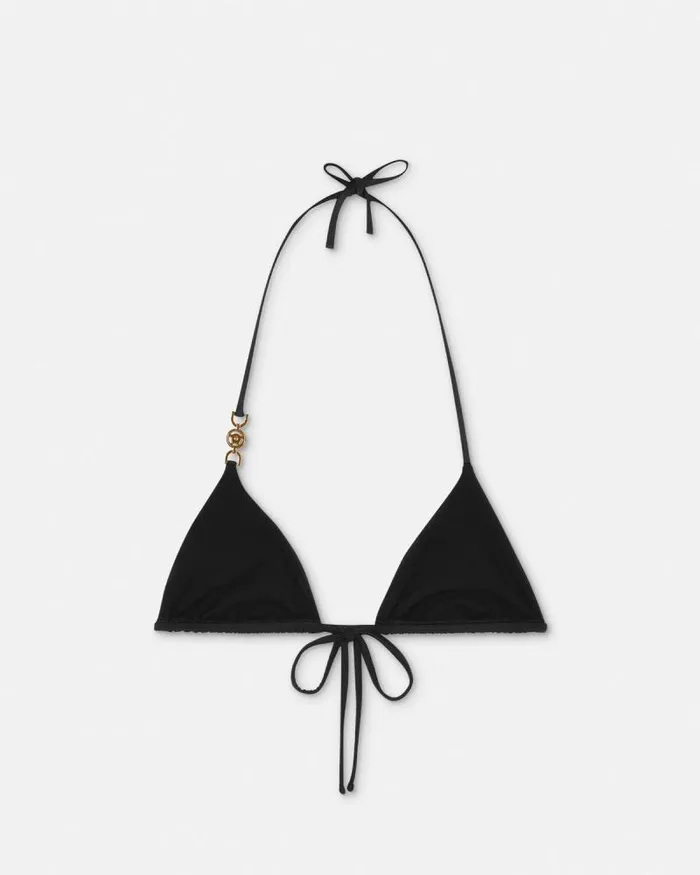 Medusa 03995 Bikini Top Black Women Versace Swimwear