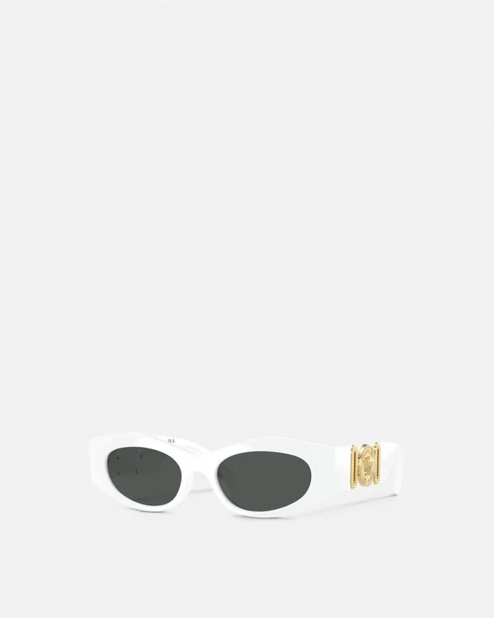 Medusa Biggie CatEye Sunglasses Whitegold Women Versace Sunglasses