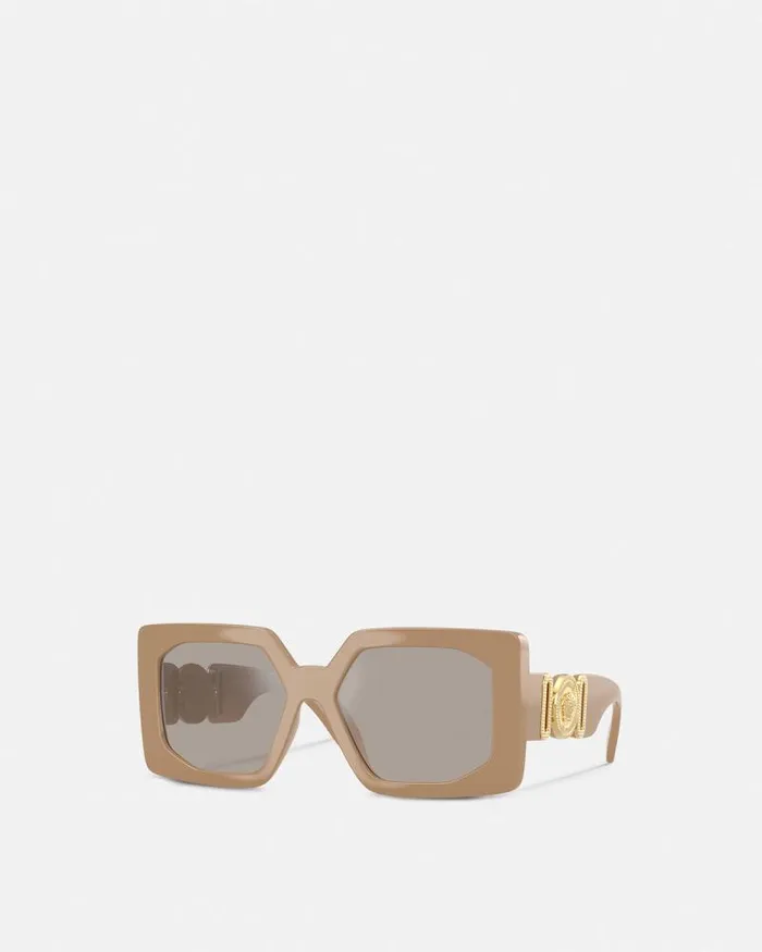 Medusa Biggie Maxi Sunglasses Beige Women Versace Sunglasses