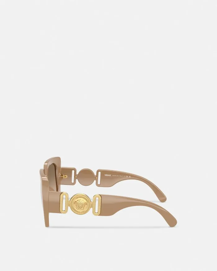 Medusa Biggie Maxi Sunglasses Beige Women Versace Sunglasses