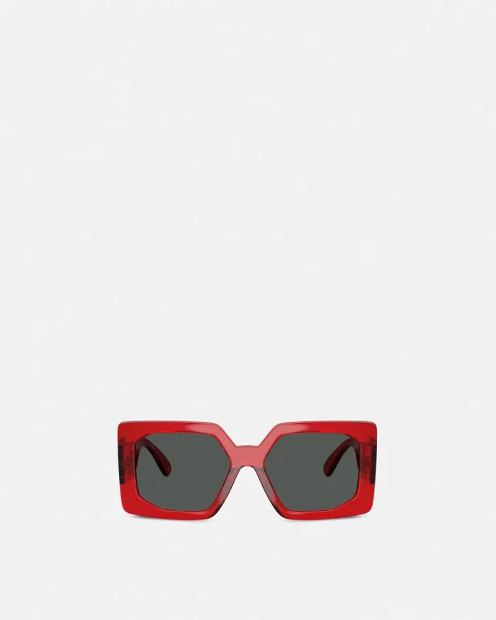 Medusa Biggie Maxi Sunglasses Red Women Versace Sunglasses