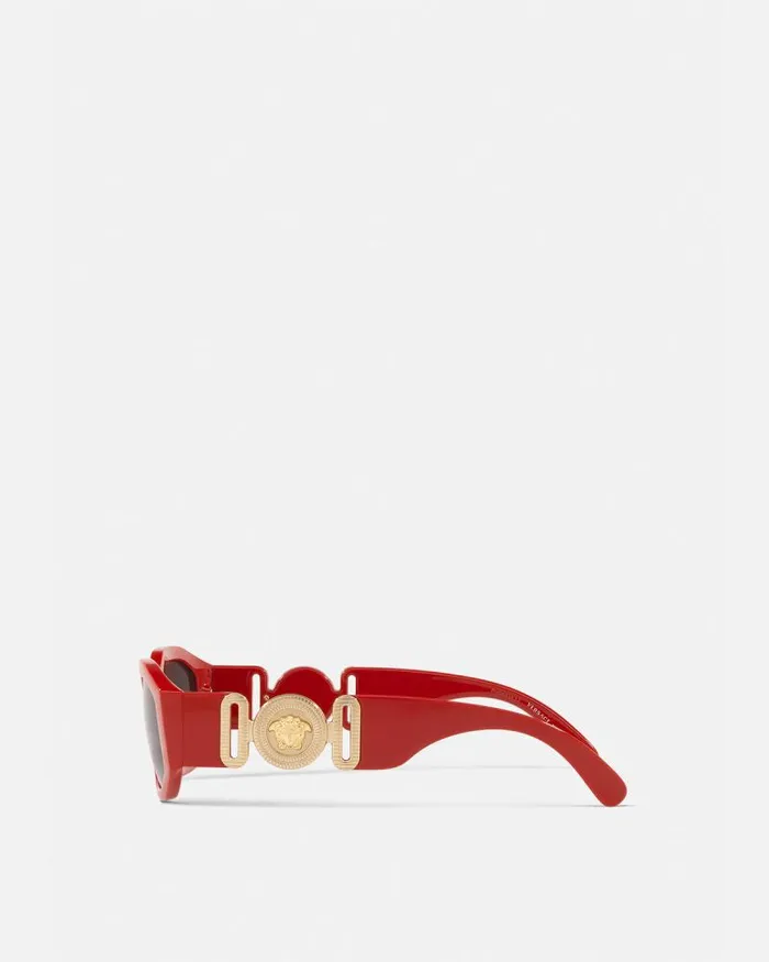 Medusa Biggie Sunglasses Red WomenMen Versace Sunglasses