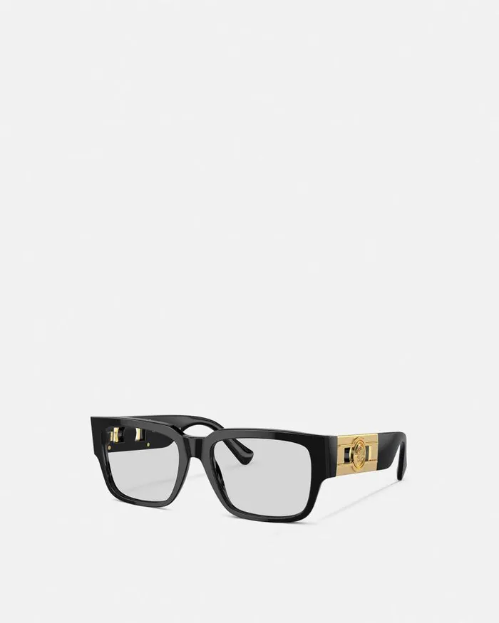 Medusa Deco Squared Glasses Blackgold Women Versace Eyeglass Frames