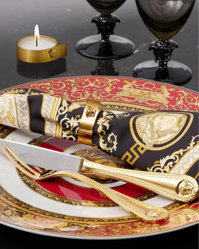 Medusa Napkin Ring Gold Home and Lifestyle Versace Accessories