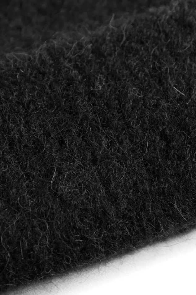 Men Alpaca Wool Short Beanie Black Norse Projects Beanies
