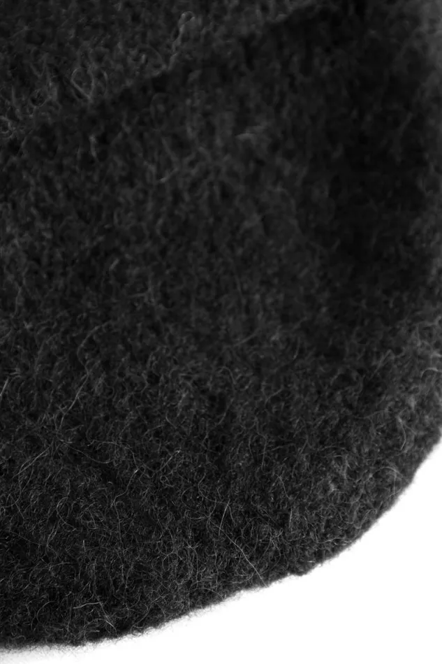 Men Alpaca Wool Short Beanie Black Norse Projects Beanies