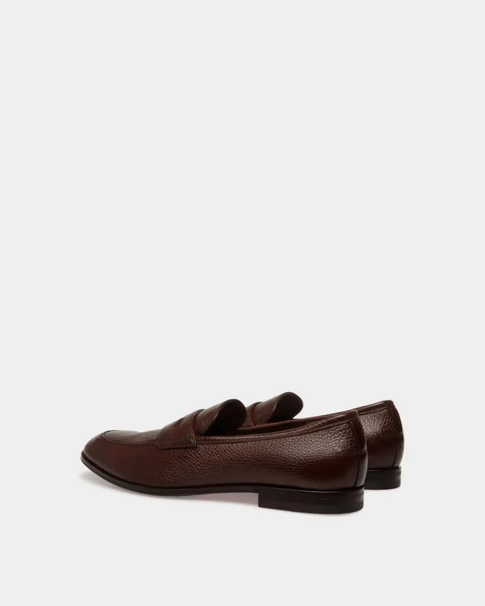 Men Bally Loafers and Moccasins Webb Leather Loafers In Brown Brown Men Bally Loafers and Moccasins Webb Leather Loafers In Brown Brown