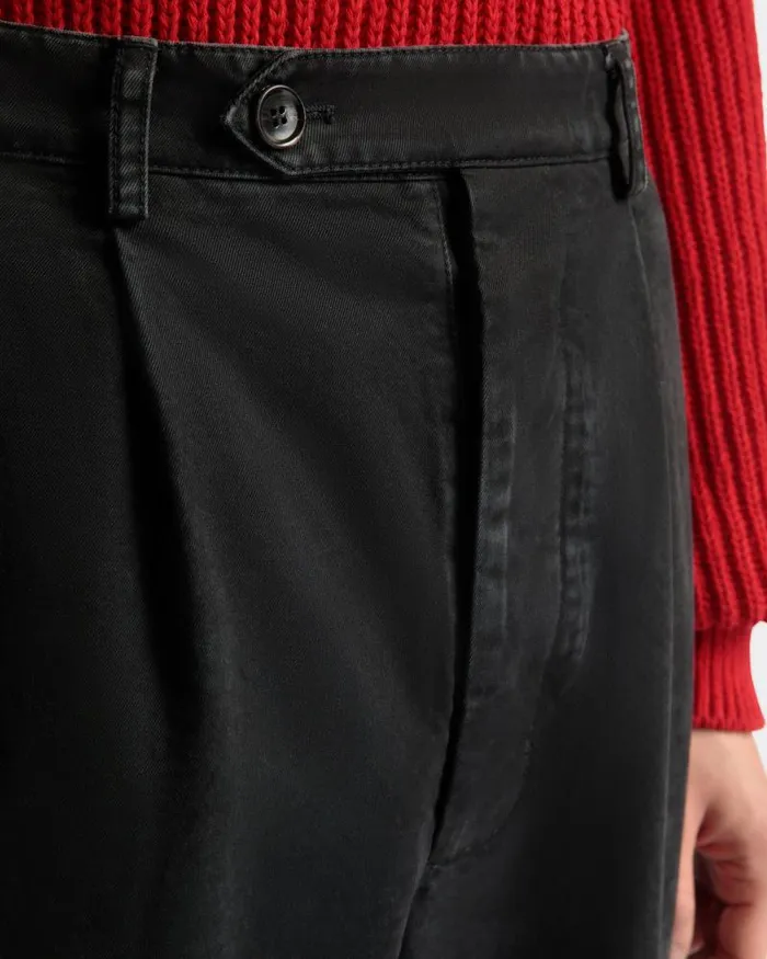 Men Bally Pants Pants In Black Cotton Black Men Bally Pants Pants In Black Cotton Black