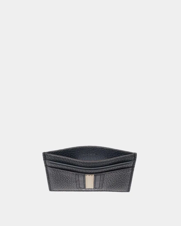 Men Bally Wallets and Card Holders Ribbon Business Card Holder In Midnight Leather Blue Men Bally Wallets and Card Holders Ribbon Business Card Holder In Midnight Leather Blue