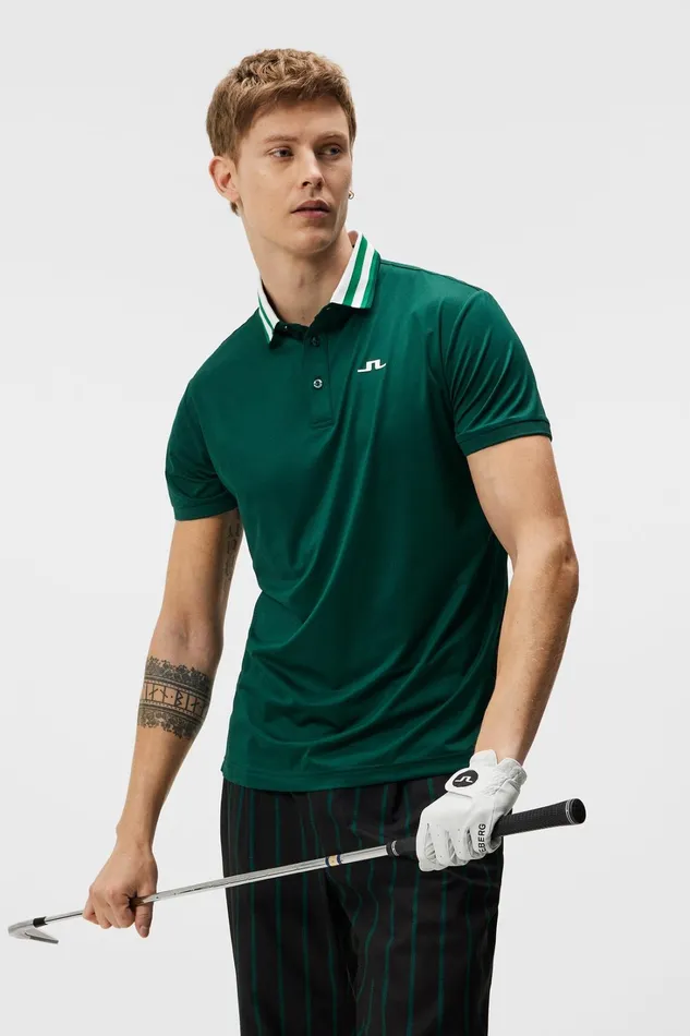 Men Ben Polo Rain Forest JLindeberg Polo Shirts