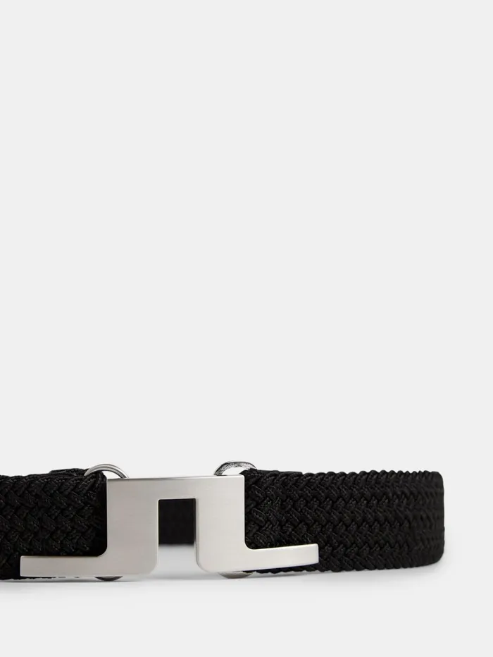 Men Berry Elastic Belt Black JLindeberg Belts Men Berry Elastic Belt Black JLindeberg Belts