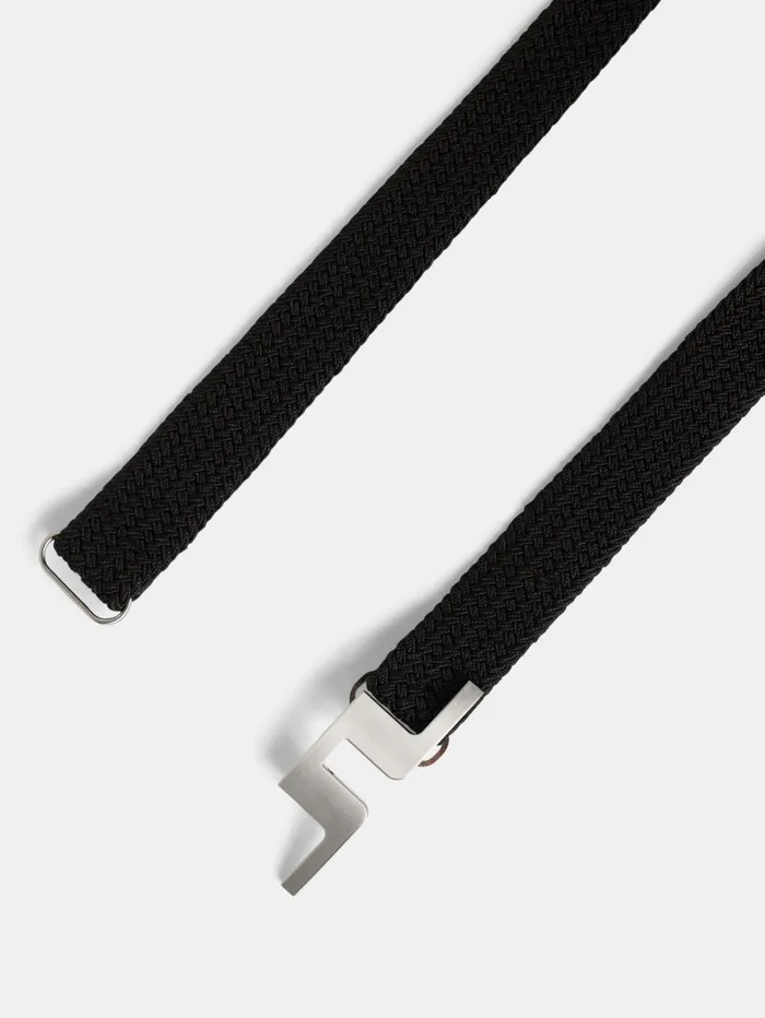 Men Berry Elastic Belt Black JLindeberg Belts Men Berry Elastic Belt Black JLindeberg Belts