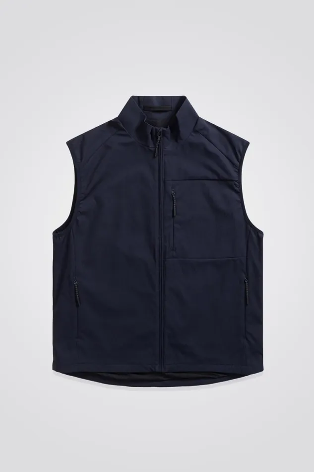 Men Birkholm Solotex Twill Vest Dark Navy Norse Projects Outerwear