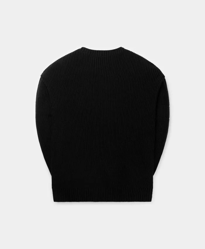 Men Black Band Knit Sweater Daily Paper Knitwear