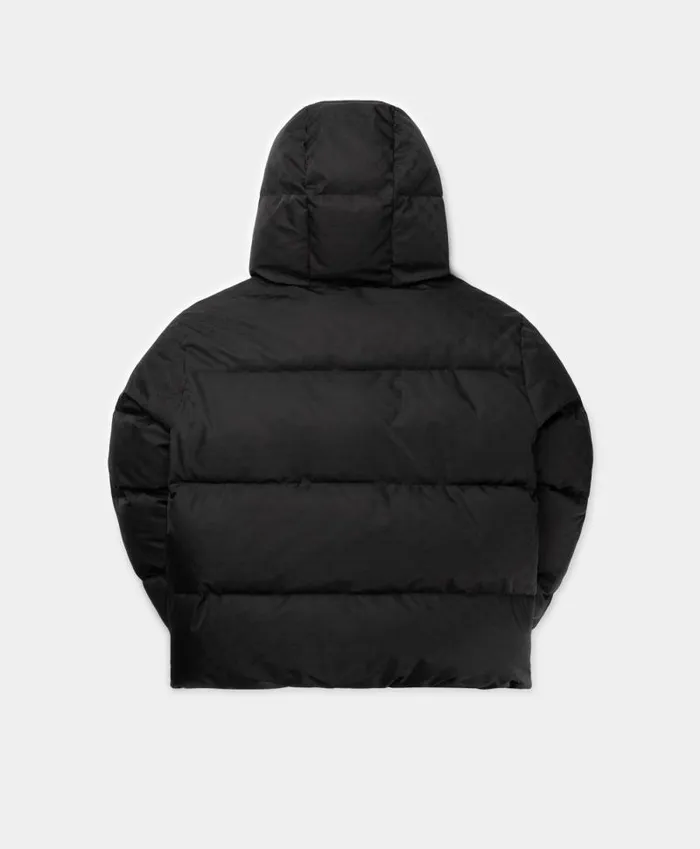 Men Black Monogram Short Puffer Jacket Daily Paper Jackets Men Black Monogram Short Puffer Jacket Daily Paper Jackets