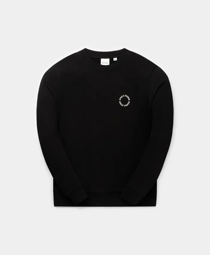 Men Black Orbit Sweater Daily Paper Hoodies and Sweaters