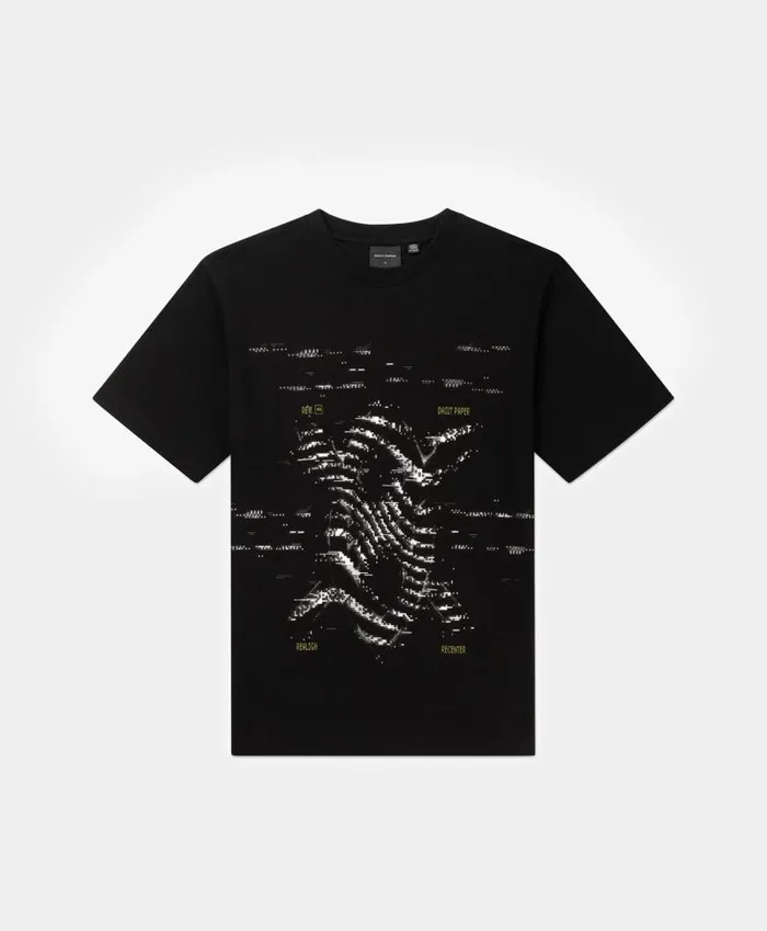 Men Black Rewind TShirt Daily Paper TShirts
