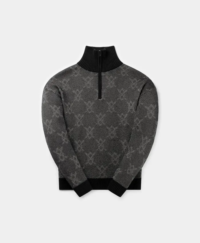 Men Black Tems Knit Sweater Daily Paper Knitwear