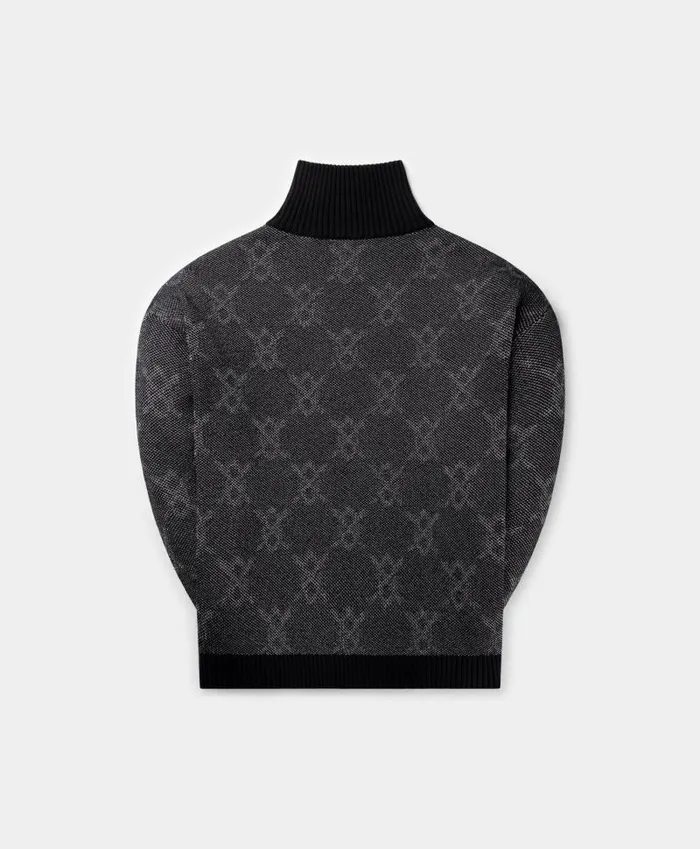 Men Black Tems Knit Sweater Daily Paper Knitwear Men Black Tems Knit Sweater Daily Paper Knitwear