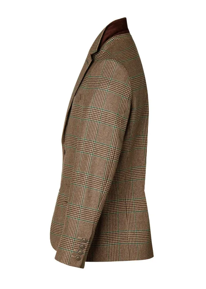 Men Blazers Holland Cooper The Single Breasted Blazer Clarence Check Forest Men Blazers Holland Cooper The Single Breasted Blazer Clarence Check Forest