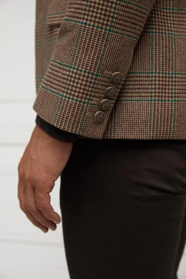 Men Blazers Holland Cooper The Single Breasted Blazer Clarence Check Forest Men Blazers Holland Cooper The Single Breasted Blazer Clarence Check Forest