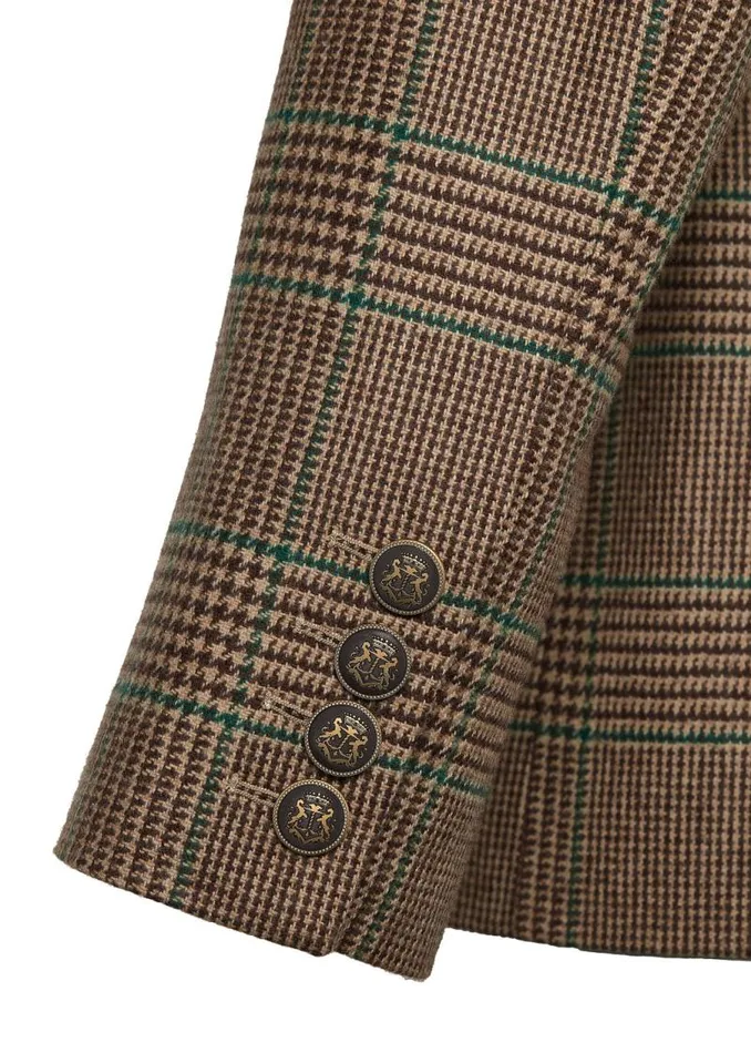 Men Blazers Holland Cooper The Single Breasted Blazer Clarence Check Forest Men Blazers Holland Cooper The Single Breasted Blazer Clarence Check Forest