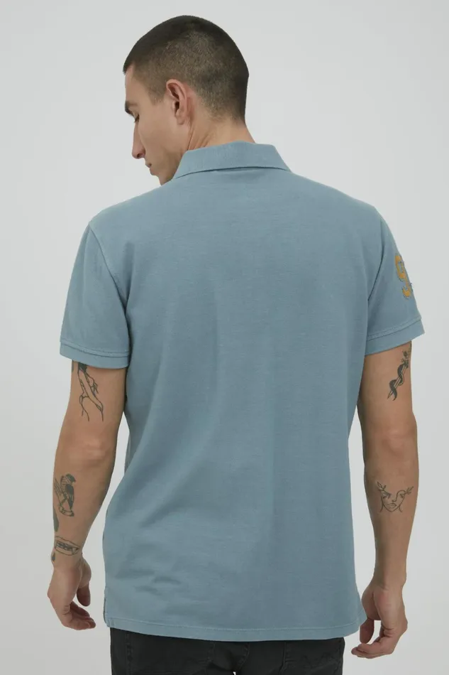 Men Blend Polos Polo Shirt Bluestone