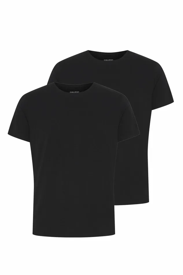 Men Blend TShirts 2 Pack 8211 BHNICK TShirt Black