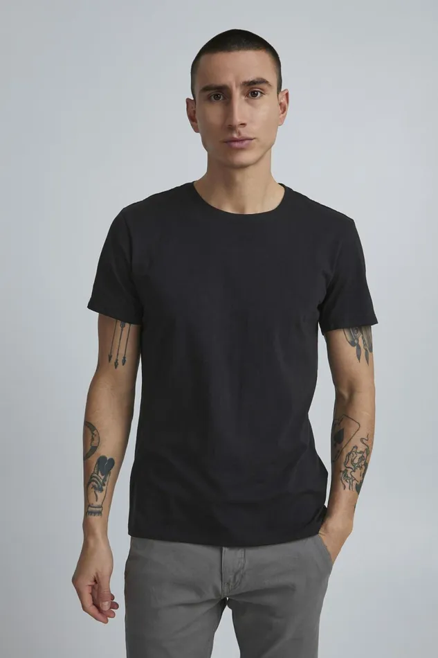 Men Blend TShirts 2 Pack 8211 BHNICK TShirt Black