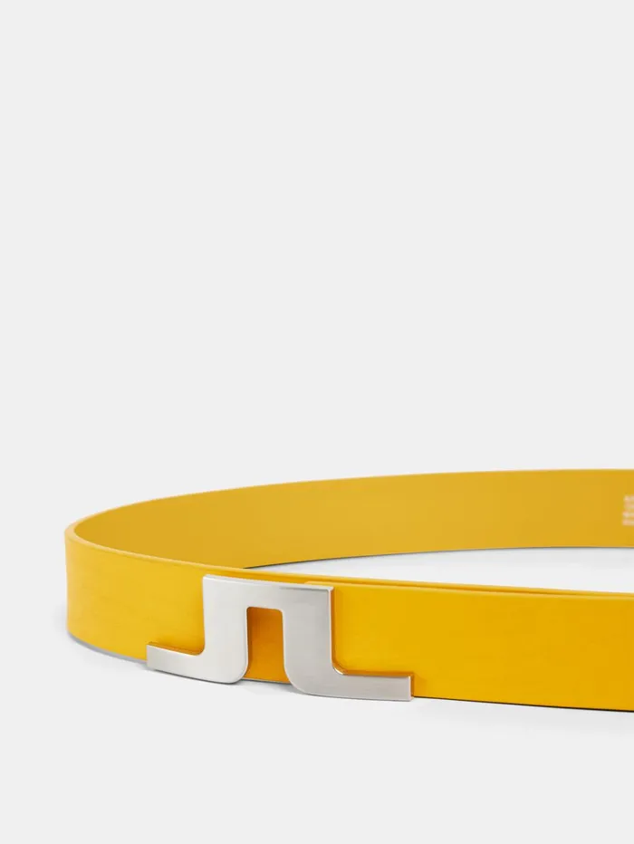 Men Bridger Leather Belt Citrus JLindeberg Belts Men Bridger Leather Belt Citrus JLindeberg Belts