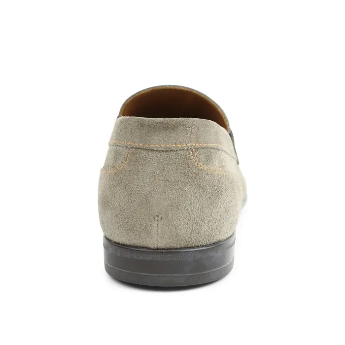 Men Casual Shoes Bruno Magli Silas Suede Loafer 8211 Taupe
