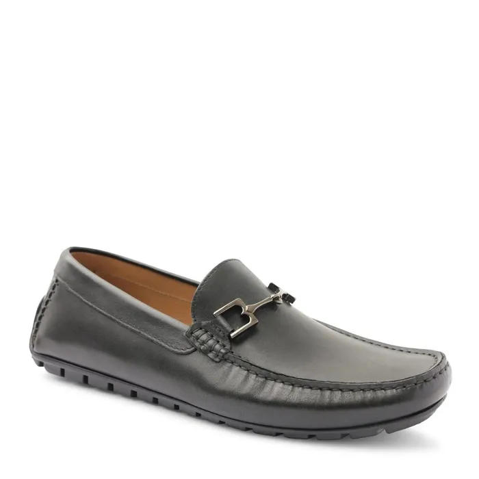 Men Casual Shoes Bruno Magli Xander Leather Driving Moccasin 8211 Black