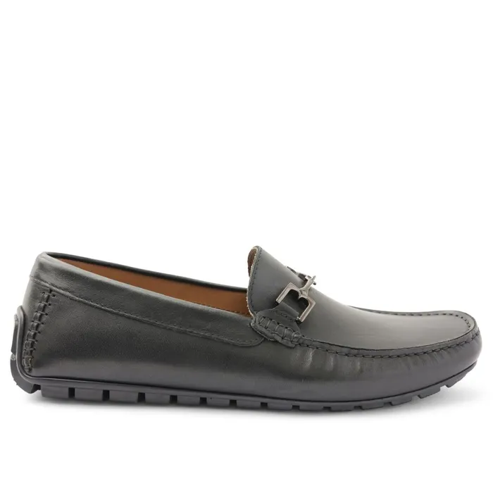 Men Casual Shoes Bruno Magli Xander Leather Driving Moccasin 8211 Black