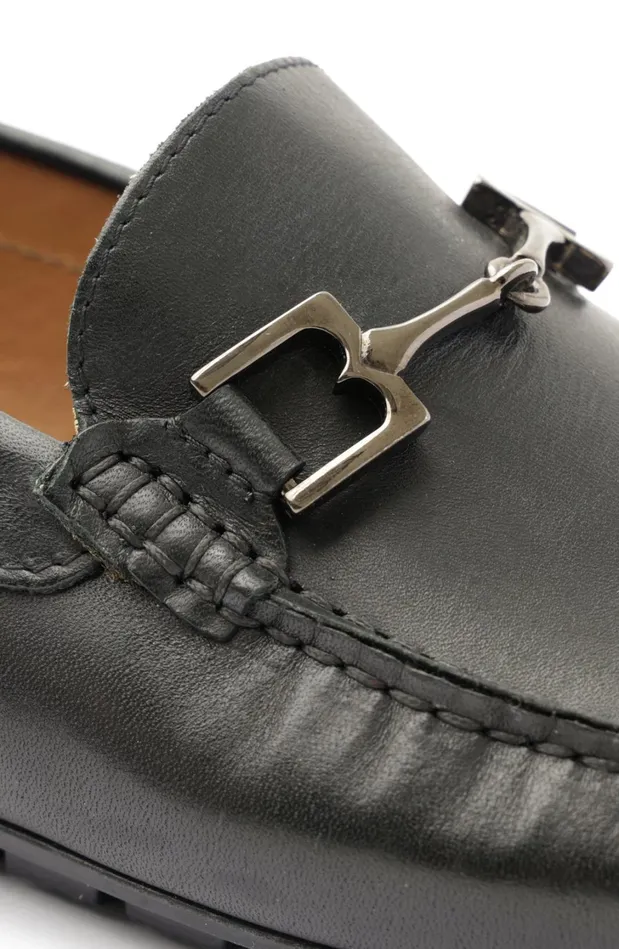 Men Casual Shoes Bruno Magli Xander Leather Driving Moccasin 8211 Black