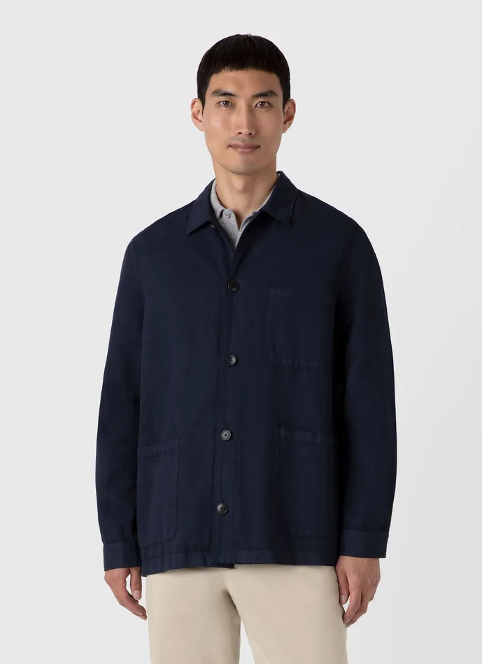 Men Cotton Linen Twin Pocket Jacket Navy Jackets and Coats ussunspel Men Cotton Linen Twin Pocket Jacket Navy Jackets and Coats ussunspel