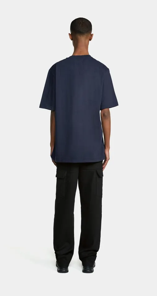 Men Deep Navy Circle Tshirt Daily Paper TShirts Men Deep Navy Circle Tshirt Daily Paper TShirts