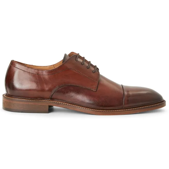 Men Dress Shoes Bruno Magli Aydin Cap Toe Leather DerbyCognac