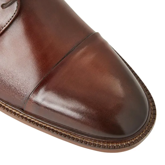 Men Dress Shoes Bruno Magli Aydin Cap Toe Leather DerbyCognac