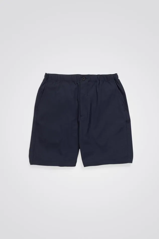 Men Ezra Solotex Short Dark Navy Norse Projects Shorts