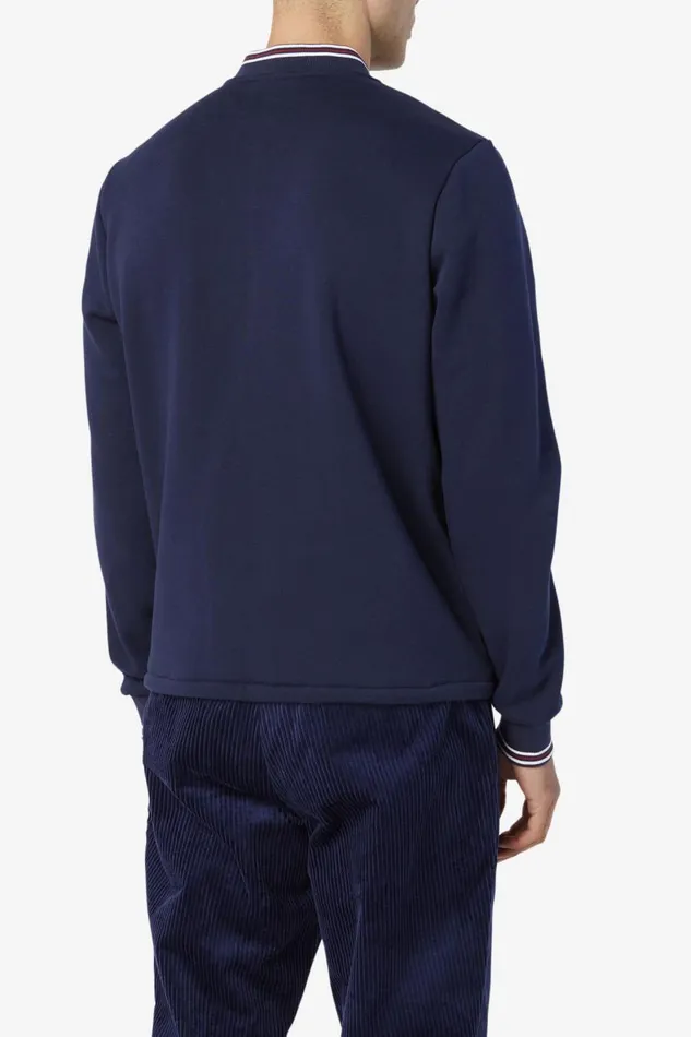 Men Fila Sweaters and Outerwear Marco Puffer Jacket Peacoat
