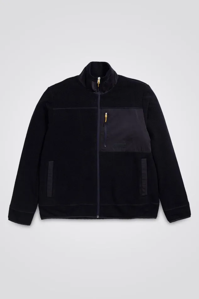 Men Frederik Fleece Full Zip Jacket Dark Navy Norse Projects Outerwear