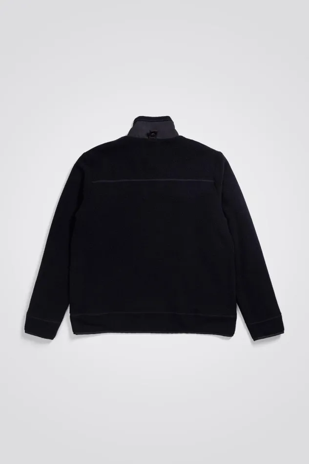 Men Frederik Fleece Full Zip Jacket Dark Navy Norse Projects Outerwear