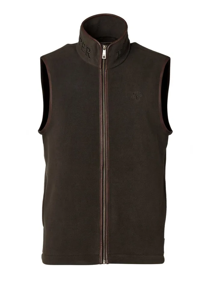 Men Gilets Holland Cooper Country Fleece Gilet Khaki